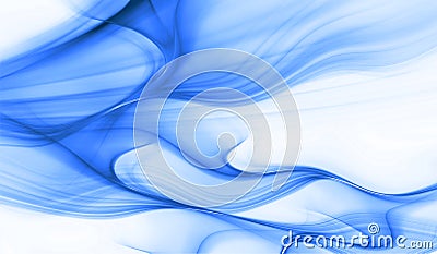 Abstract blue color wavy background Stock Photo