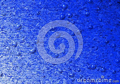 Abstract Blue Color And White Color Mixture Crystal Plastic Texture Bubbles Background Wallpaper. Stock Photo