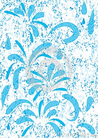 Abstract Blue Colors Water Wet_eps Vector Illustration