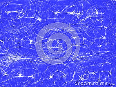 Abstract blue drawing texture background. Digital art painting image. Stock Photo