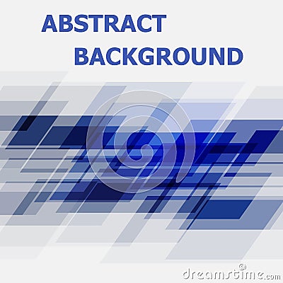 Abstract blue geometric overlapping design background Vector Illustration