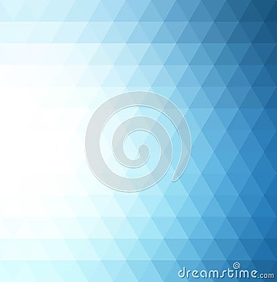 Abstract blue geometric technology background Vector Illustration
