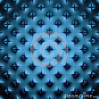Abstract blue geometrical background. 3D render Stock Photo