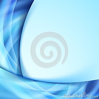 Abstract blue glow lines border abstraction Vector Illustration