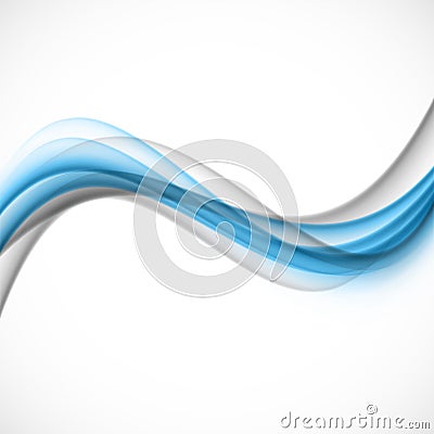 Abstract blue gray wave Vector Illustration