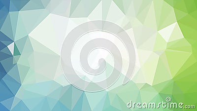 Abstract Blue Green and White Low Poly Background Design Vector Graphic Stock Photo