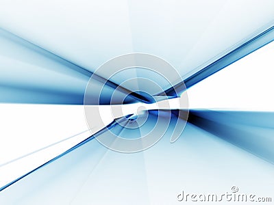 Abstract blue horizon stretching off to infinity Stock Photo