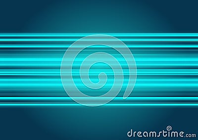 Abstract blue light technology background. Vector Illustration