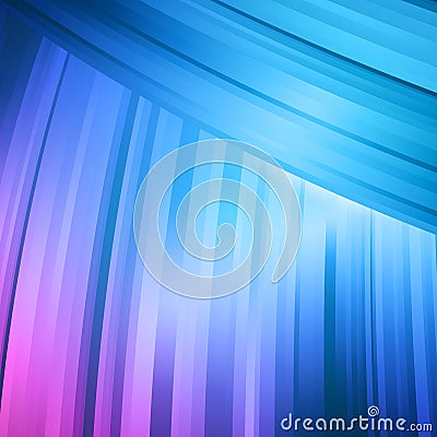 Abstract blue and pink bending line abstract background Stock Photo