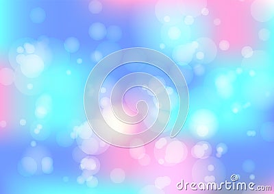 Abstract blue and pink bokeh background Vector Illustration