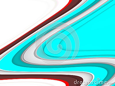 Blue red white contrasting background, abstract colorful geometries Stock Photo