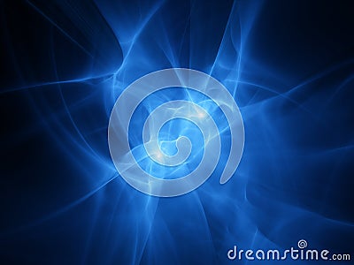 Abstract blue plasma waves Stock Photo