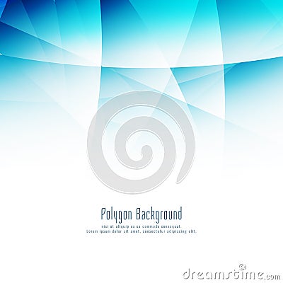 Abstract blue polygon modern design background Vector Illustration