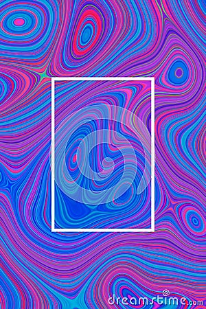 Abstract blue psychedelic poster background and hypnotic design, gradient wallpaper Stock Photo