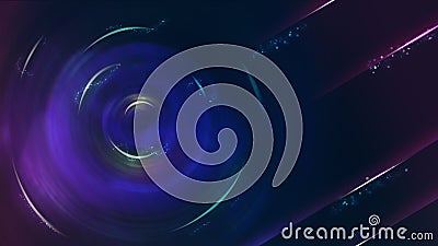 Abstract Blue sci-fi theme background, 16:9 ratio Stock Photo