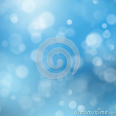 Abstract blue sky background with blur bokeh light effect. EPS 10 Vector Illustration