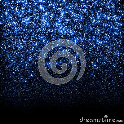 Abstract blue sparkle glitter background. Stock Photo