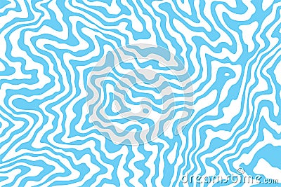 Abstract blue topographic contours lines of mountains. Topography map art curve line drawing background with copy space. Paper Vector Illustration