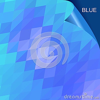 Abstract blue triangle low poly background vector design Vector Illustration