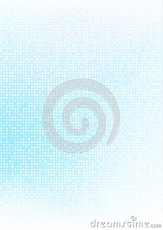 Abstract blue vector technology circle pixel digital gradient background, businessblue pattern pixels in A4 paper size. Vector Illustration