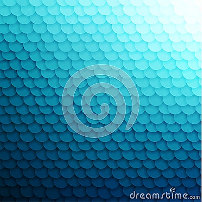 Abstract blue water circles texture Vector Illustration