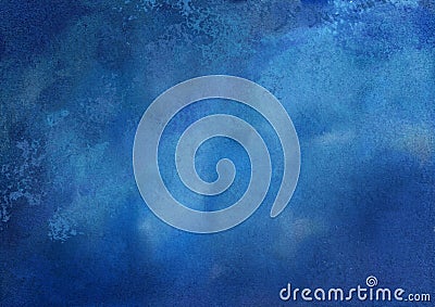 Abstract Blue Watercolor Background Stock Photo