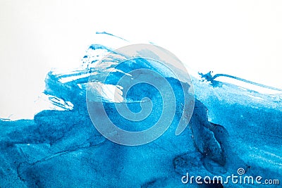 Abstract blue watercolor background Stock Photo