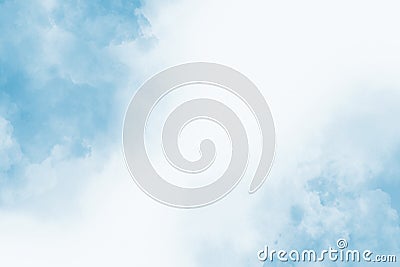 Abstract blue watercolor with cloud texture background Stock Photo