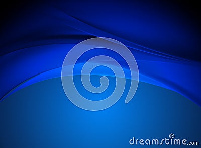 Abstract blue wave backgrounds vector Vector Illustration