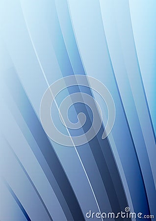 Abstract blue wave vector background. Waved lines for brochure, website, flyer design. Vector Illustration