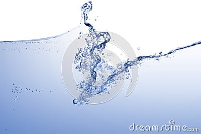 Abstract blue wave water background Stock Photo