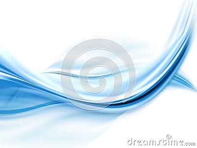 Abstract blue waves Stock Photo