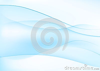 Abstract blue wavy background Vector Illustration