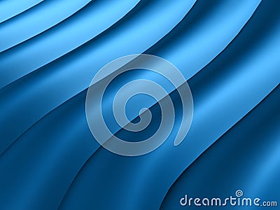 Abstract blue wavy lines Stock Photo