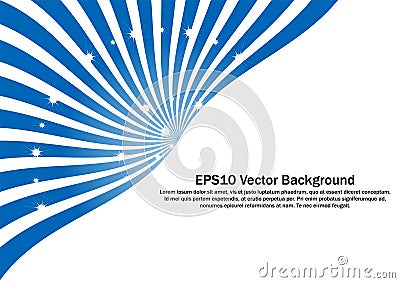 Abstract blue and white clip art for banner, backdrop wallpaper and decoration Vector Illustration