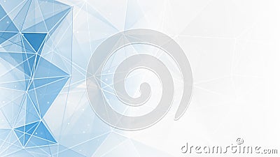 Abstract blue white geometrical web background Stock Photo