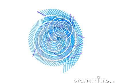 Abstract Blue White Swirl Background Stock Photo