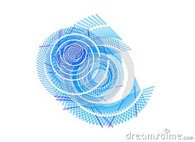 Abstract Blue White Swirl Background Stock Photo
