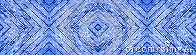 Abstract blue wooden pattern square rhombus diamond herringbone wall floor flooring laminate parquet floor texture background Stock Photo