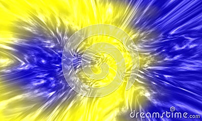 Abstract blue and yellow tie dye background Stock Photo