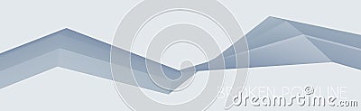 Abstract bluish gray broken polyline. Vector graphics Vector Illustration