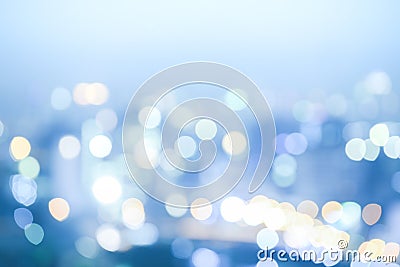 Abstract blur bokeh night city background Stock Photo