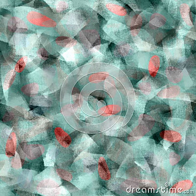 Abstract blur brush painted seamless pattern in cold natural colors Stock Photo