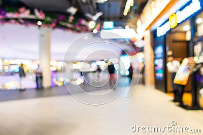 Abstract blur and defocused shopping mall and retail interior of department store Stock Photo