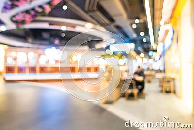 Abstract blur and defocused shopping mall and retail interior of department store Stock Photo