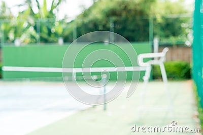 abstract blur empty tennis court Stock Photo