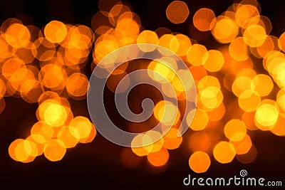 Abstract blur orange sparkle bokeh background. Blurred defocused lights in orange colors. Blurred Bokeh. Christmas light Stock Photo