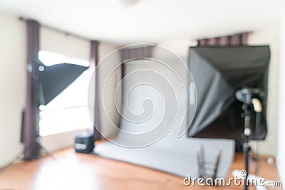 Abstract blur photographer studio Stock Photo