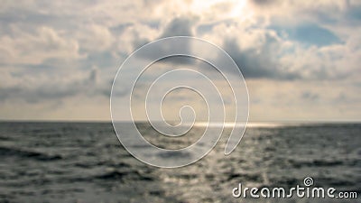 Abstract blur sea landscape. Creative idea for background, screensaver or panel Stock Photo