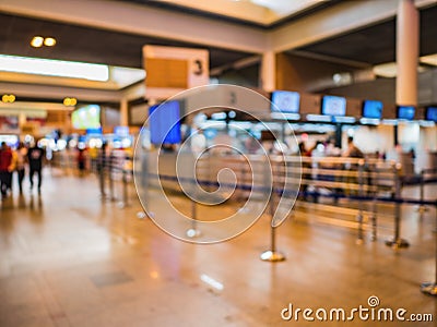 Abstract Blured photo of don muang internation Airport Bangkok Stock Photo